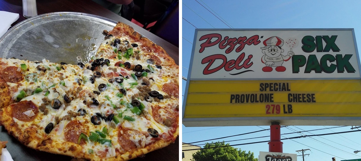 Pizza-Deli Six Pack Menu
